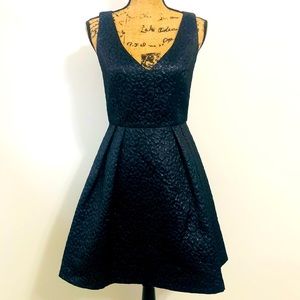 French Connection Navy Textured Dress